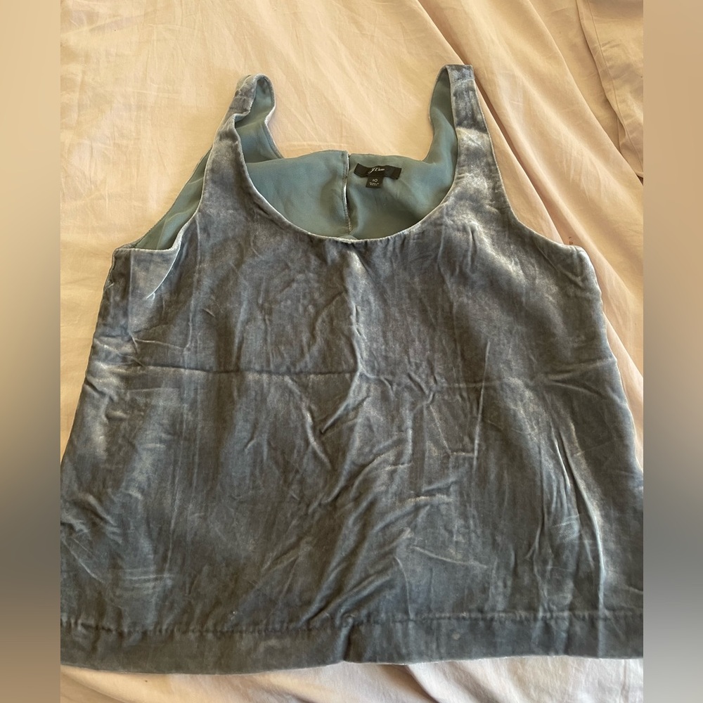 JCREW velvet tank top